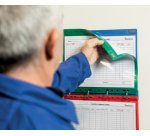 by tarifold Support d'affichage magnétique, 4 anneaux