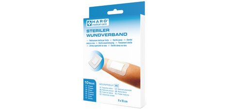 Pansement stérile, 80 x 100 mm, blanc