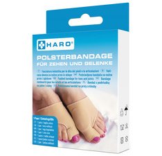Bandage rembourré pour orteils & articulations, beige