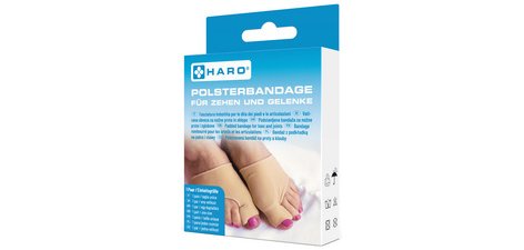 Bandage rembourré pour orteils & articulations, beige