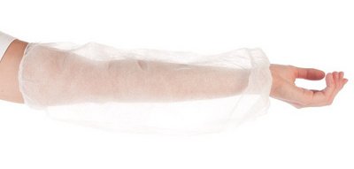 Protège-manche PP LIGHT, longueur: 450 mm, blanc