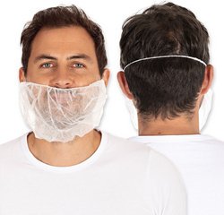 Couvre-barbe en PP non tissé, taille unique