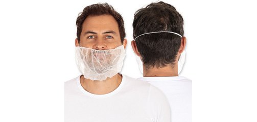 Couvre-barbe en PP non tissé, taille unique