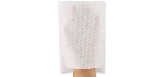 Gant de toilette Soft, en spunlace, blanc