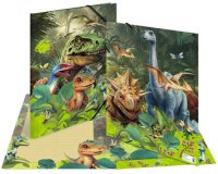 Chemise à élastique 'Dino World', carton, A3