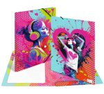 Chemise à élastique 'Music Girl', carton, A3