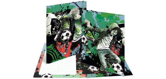 Elastiekmap 'Street Soccer' karton A3