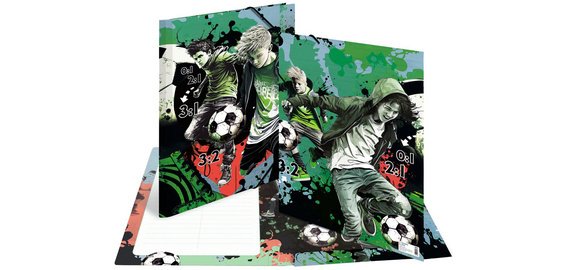 Chemise à élastique 'Street Soccer', carton, A3