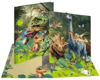 Chemise à élastique 'Dino World', carton, A4