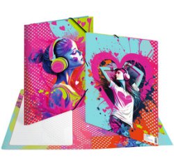 Chemise à élastique 'Music Girl', carton, A4