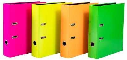 Ordner met motief 'Fluo'