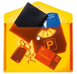 Pochette à documents, PP, A4, assorti