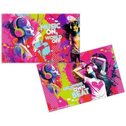 Sous-main 'Music Girl', (L)550 x (H)350 mm