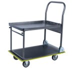 Chariot à étages, capacité: 150 kg, gris foncé