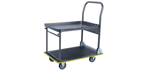 Chariot à étages, capacité: 150 kg, gris foncé