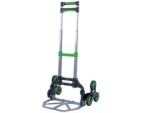 Diable d'escalier en aluminium, 2 x 3 roues en étoile