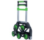 Diable d'escalier en aluminium, 2 x 3 roues en étoile