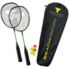 Kit de beachminton, couleur: noir-vert fluo