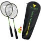 Kit de beachminton, couleur: noir-vert fluo