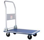 Chariot à plate-forme, capacité: 150 kg, noir/bleu