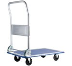 Chariot à plate-forme, capacité: 150 kg, noir/bleu