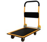 Chariot à plate-forme, capacité: 300 kg, noir/orange