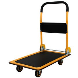 Chariot à plate-forme, capacité: 300 kg, noir/orange