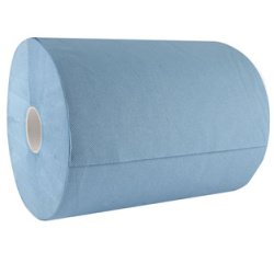 Rouleau papier nettoyant, 380 x 350 mm, bleu