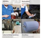 Rouleau papier nettoyant, 380 x 350 mm, bleu