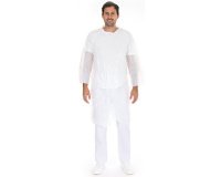 Blouse visiteur avec boutons pression