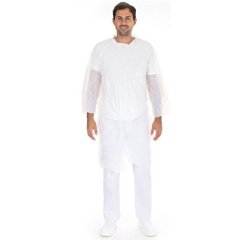 Blouse visiteur avec boutons pression