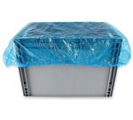 Housse de protection LDPE, 750 x 700 mm, bleu