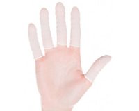 Doigtier nitrile, sans poudre, L, blanc