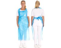 Tablier jetable LDPE, en bloc, 33 my