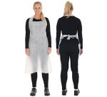 Tablier jetable LDPE, en bloc, 33 my