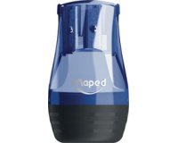 Potloodslijper 2 gaatjes TONIC metaal blauw/zwart