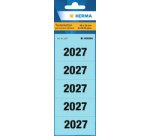 Étiquette pour classeur '2027', 60 x 26 mm, bleu