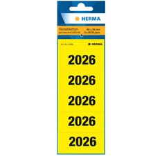 Étiquette pour classeur '2026', 60 x 26 mm, imprimé