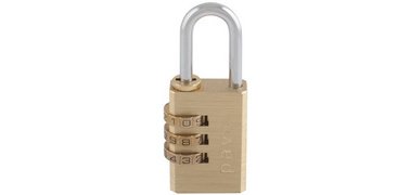 Cadenas à combinaison, en laiton, largeur: 30 mm
