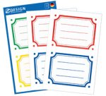 ZDesign SCHOOL Etiquettes livres 'bordures', couleur