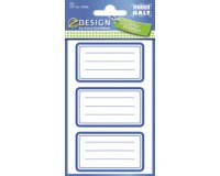 ZDesign SCHOOL Etiquettes livres 'bordures', bleu