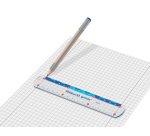 Règle griffix, 150 mm, transparent / bleu