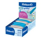 Gomme triangulaire griffix, dans un présentoir