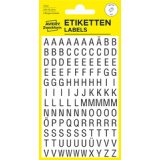 HOME Stckers de lettres, lettres A-Z, noir