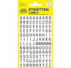 HOME Stckers de lettres, lettres A-Z, noir