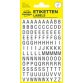 HOME Stckers de lettres, lettres A-Z, noir