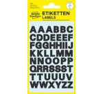 HOME Stckers de lettres, lettres A-Z, noir