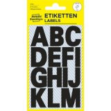 Stickers de lettres ZDesign HOME lettres A-Z noir - Pochette de 28