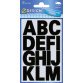 Stickers de lettres ZDesign HOME lettres A-Z noir - Pochette de 28