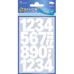 ZDesign HOME Sticker de chiffres, chiffres 0-9, blanc